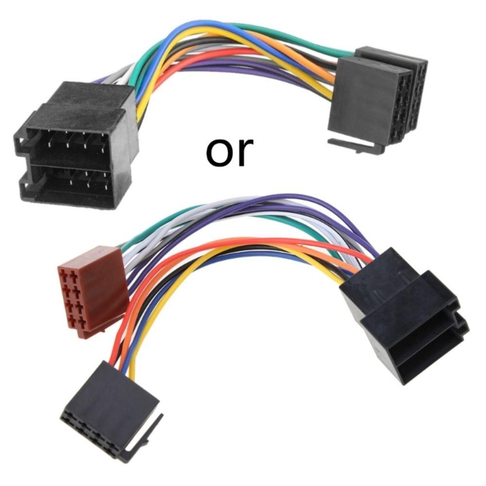 Lightweight Car Stereo Radio Cable Adapter Copper Wire Connector Harness Adapter Lightweight