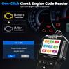 OBD2 Сканер Диагностический Инструмент, Считыватель Кодов Ошибок 'Check Engine' С Функцией Сброса, Тестер Аккумулятора, Живые Данные, Стоп-Кадр, Готовность к Использованию (I/M Readiness), Автомобильный Сканер