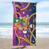 Uncle Grandpa Print Beach Towel, Large Soft Quick Dry Towel for Beach Camping Swimming
