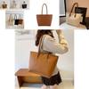Elegant Women's Minimalist Tote Bag Stylish Commuter Shoulder Bag Large Capacity