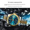 Brand Luxury Men's Watch New Business Quartz Watch Man Diamond Calendar Clock
