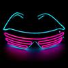 Wireless Luminous Glasses Glowing Blinds Glasses LED Bar KTV Atmosphere Props Flashing Disco Adult Cool Sunglasses Boys and Girls Performance Props