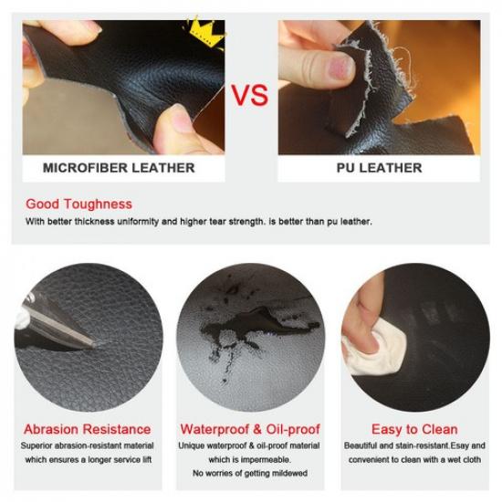 4*Interior Door Panel Armrest Leather Cover For VW Jetta Golf MK4 98-05 4-door