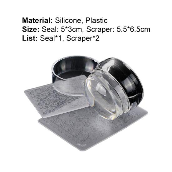 Nail Art Stamper Reusable Convenient Easy To Use Nail Tool Stamp Seal for Fingernails
