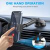 ML236 Car Phone Holder 360 Degree Rotation Extendable Suction Cup Mobile Mount for Windshield Dashboard