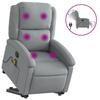 VidaXL Fauteuil Inclinable de Massage Électrique, Chaise de Relaxation avec Dossier et Repose-pied Réglables, Siège de 3204200