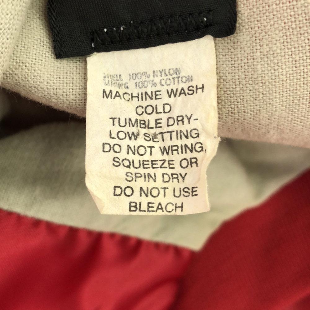 Pla-Jac 80-х годов Сделано в США Принт Стажан XL Красный Нейлон Пожилой Мужской Б/У