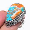 Spiny Oyster Gemstone 925 Sterling Silver Jewelry Ring Size 7.5