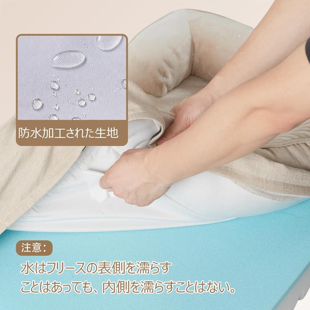 EHEYCIGA Летняя кровать для питомцев кошек и собак, Высокосъемная, Подходит для маленьких и средних собак, Кровать, Кровать, Водонепроницаемая, Моющаяся, Кровать, Подушка, Упругость, Чехол,