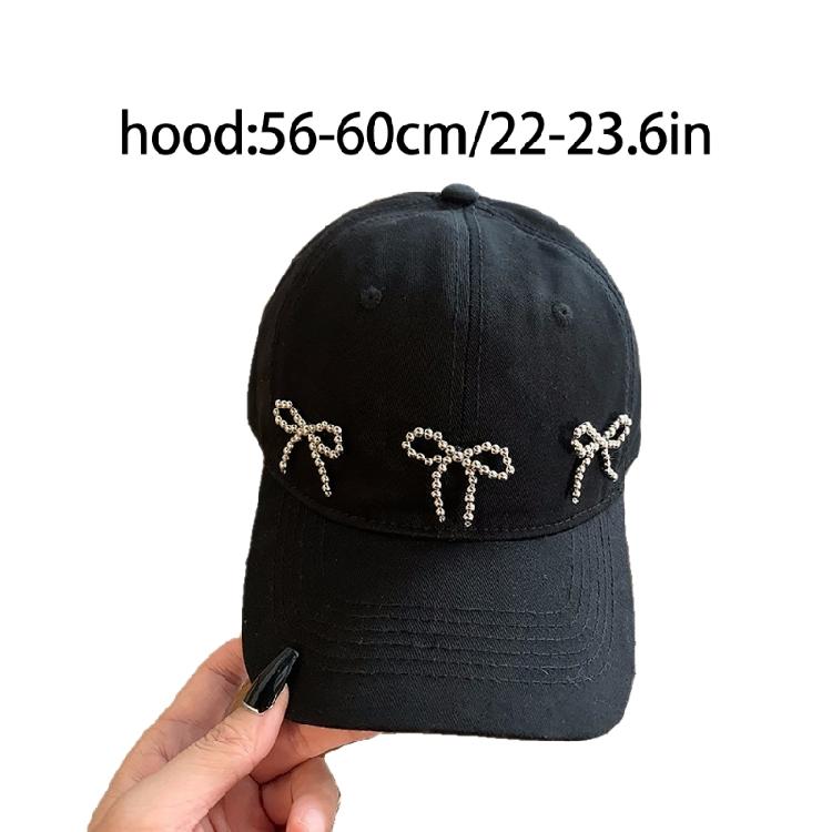 InsStyle Милая бейсболка Кепка с козырьком Прекрасный бантик Солнцезащитная шляпа Летняя спортивная шляпа