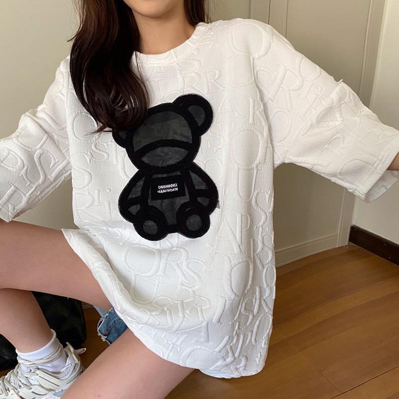 YYFS Женские модные повседневные летние весенние блузки и рубашки с круглым вырезом с короткими рукавами