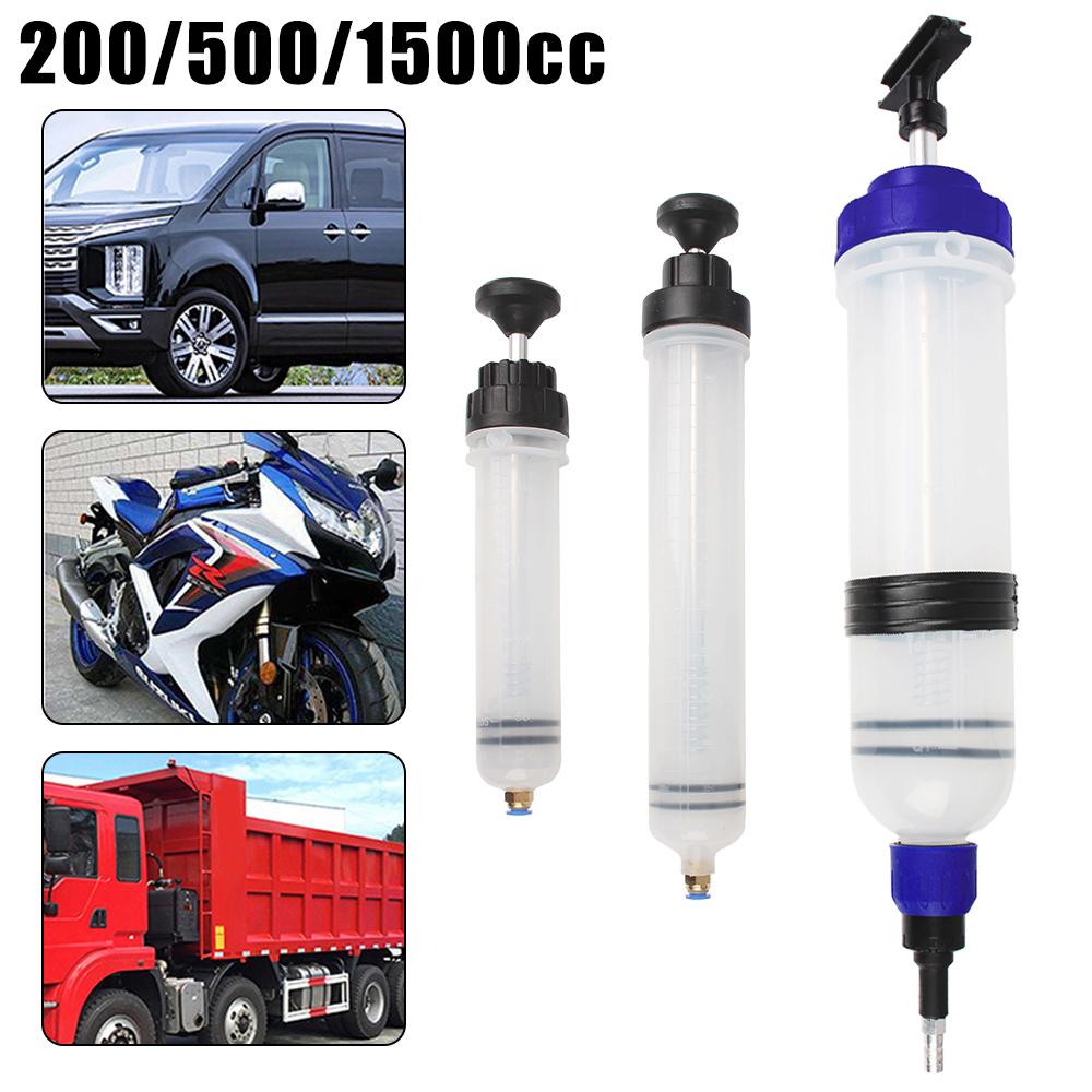 Suction Vacuum Brake Liquid Car Oil Fluid Extractor 200cc 500cc 1500cc Fuel Transfer Filling Syringe Manual