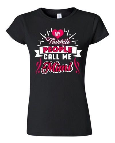 Junior My Favorite People Call Me Mimi Mama Mother Mom Family Funny T-Shirt Tee Unisex T-Shirt