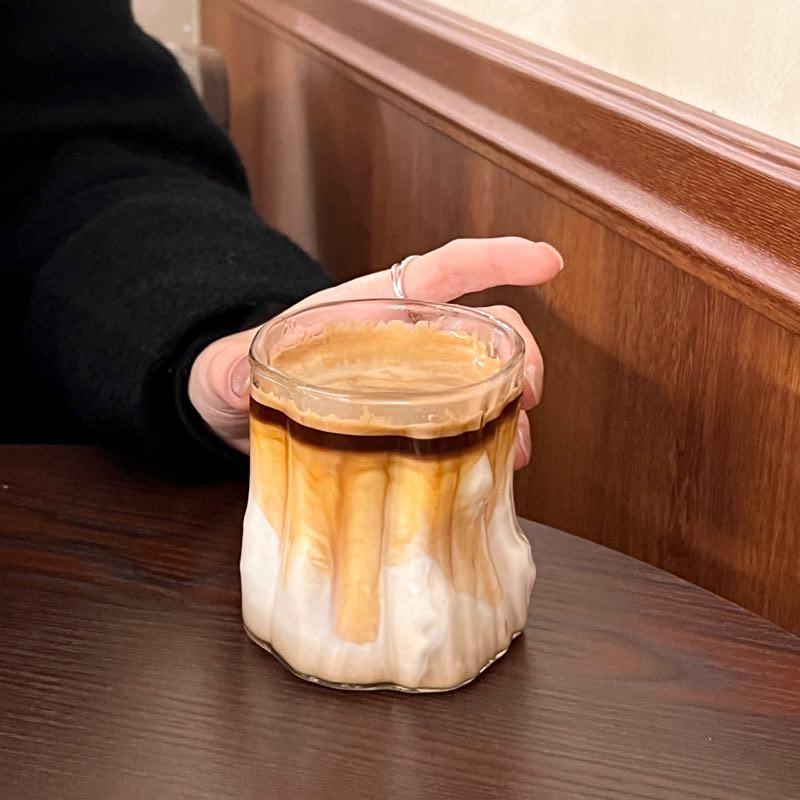 Кофейная чашка Австралийская Белая Чашка Ретро Термостойкая Прозрачное Стекло С Узором из Корней Дерева Чашка для Латте