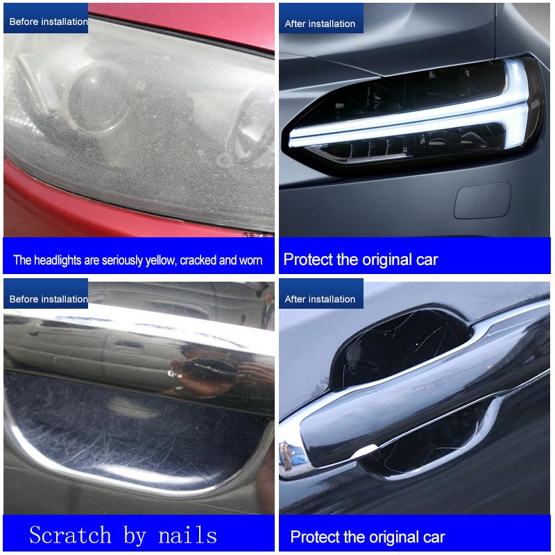 Для Volvo s90 xc90 xc60 xc40 v90 фара, центральная колонка, дверная ручка, защитная пленка из ТПУ, устойчивая к царапинам автомобиля