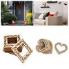 10Pcs/Set Wood Chip Various Shape Solid DIY Art Creative Eco-Friendly Decorating Wear-resistance Heart Oval Slices Unfinished DIY Crafts Slice