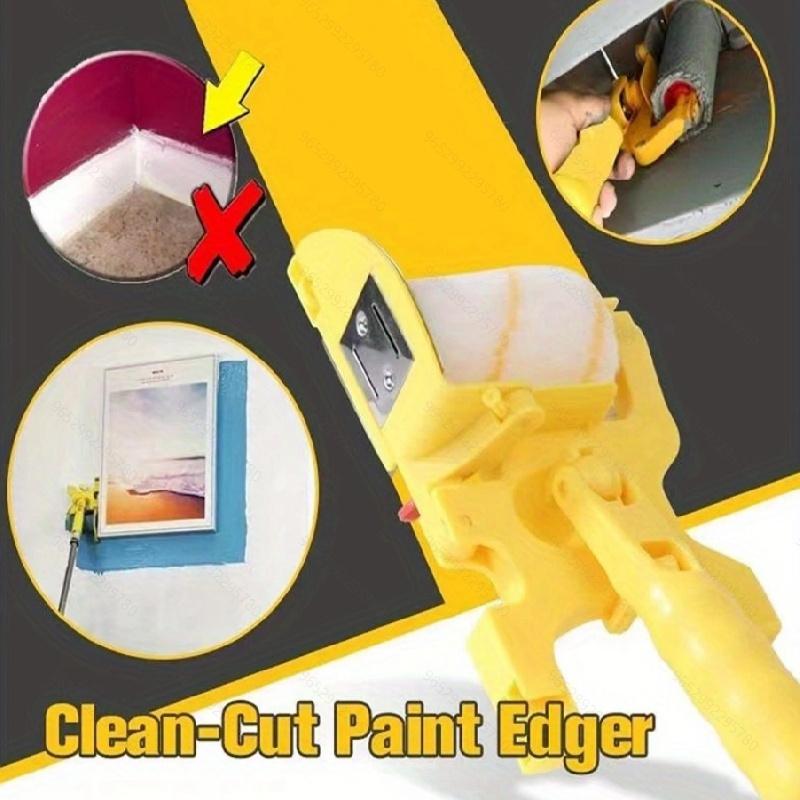 Набор из 5 валиков для покраски с кромочным инструментом, многофункциональный набор для покраски углов, неэлектрический пластиковый набор для самостоятельного декорирования стен, гладкая отделка