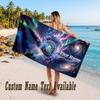 Manchester City Design Beach Towel Custom Text Large Towel for Beach Vacation