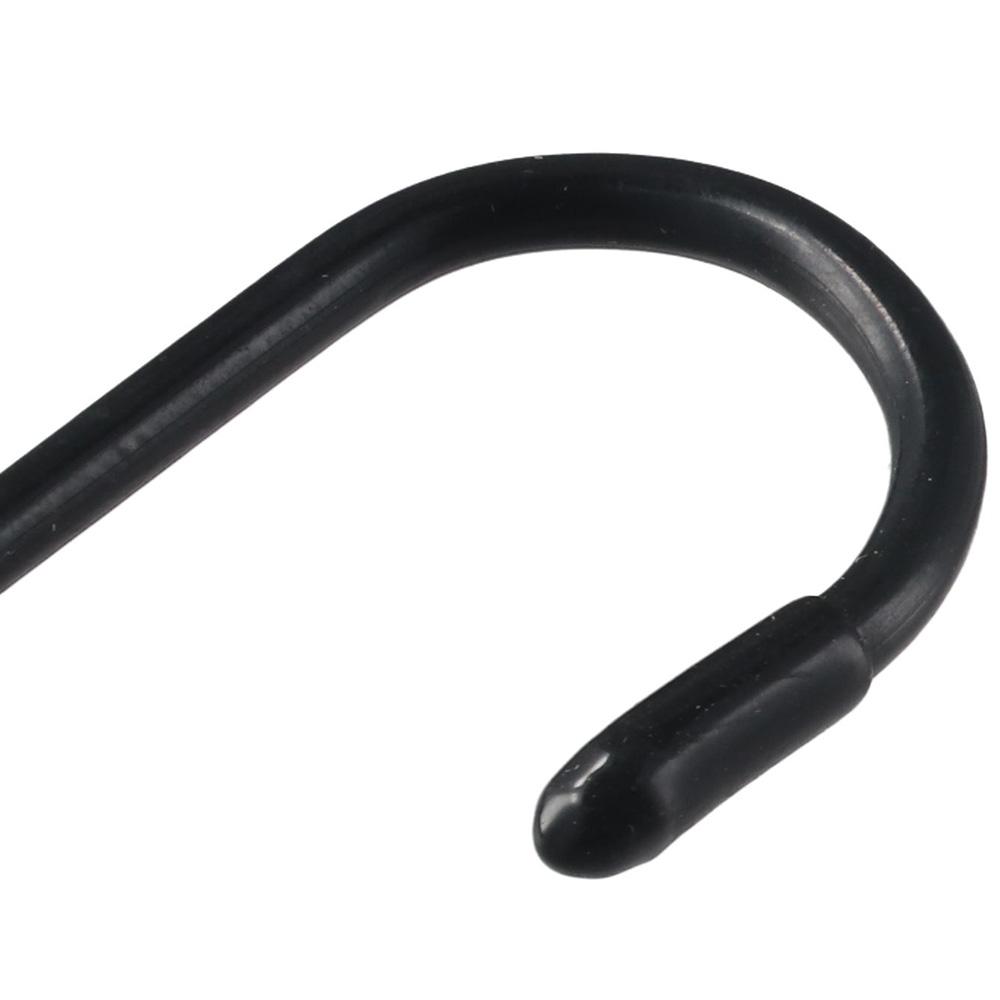 12pcs 8cm Vinyl Coated S Hooks Black Heavy Duty S Hooks Resist Falling Metal S Hook Laundry Room