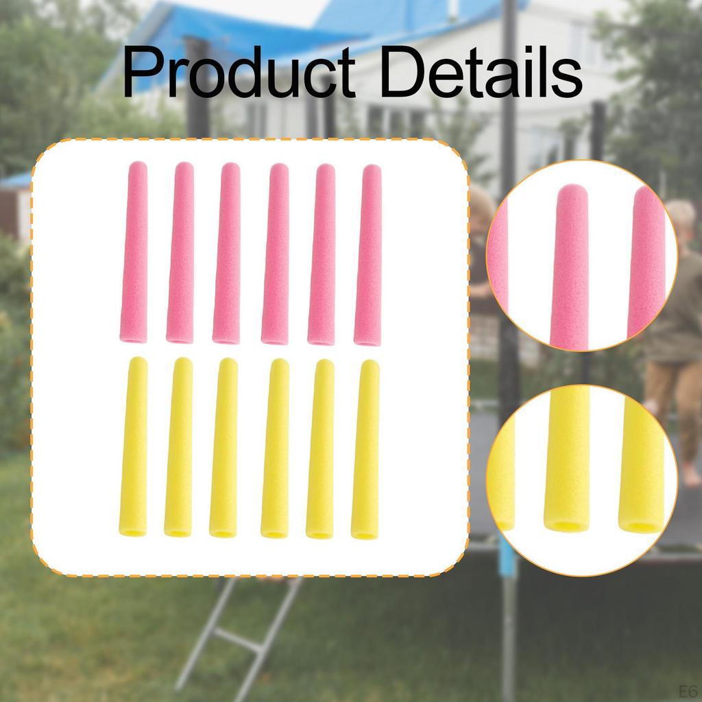12 Сменных поролоновых защит для стоек батута для ограждения прыжкового полотна
