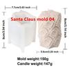 3D Christmas Tree Santa Claus Candle Silicone Molds DIY Christmas Decor Soap Making Festive Aromatherapy Candle Supplies