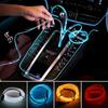 1-5M Neon String Strip Atmosphere EL Wire LED Light Car Interior Decor Lamp Flexible Neon Light USB Drive USB