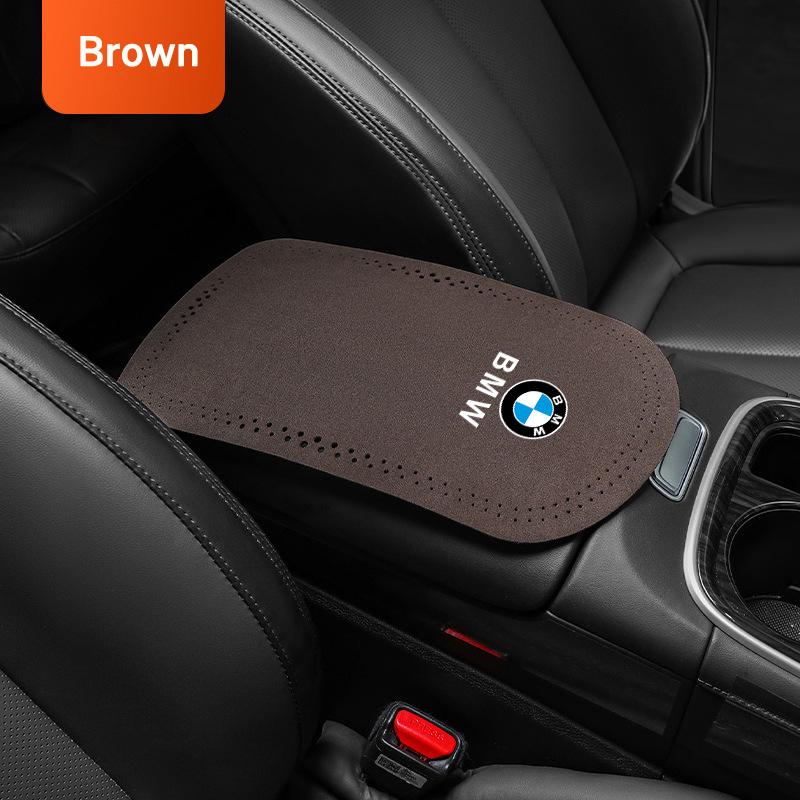 LXXM7 Car Armrest Box Mats For BMW 1 3 5 7 Series X1 X3 X4 X5 F10 F15 F16 F20 F30 F18 F25 M3 M4 E34 E82 Center Console Cover Protector