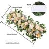 100cm Wedding Arch Flowers, Artificial Flowers Arrangement Swag, Silk Fake Peonies Rose Floral Row for Wedding Backdrop Decor DIY Party Ceremony