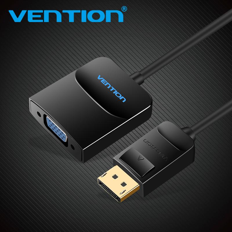 Адаптер Vention Displayport to VGA 1080P Display Port Male to VGA Female Converter для проектора HDTV монитора DP to VGA адаптер