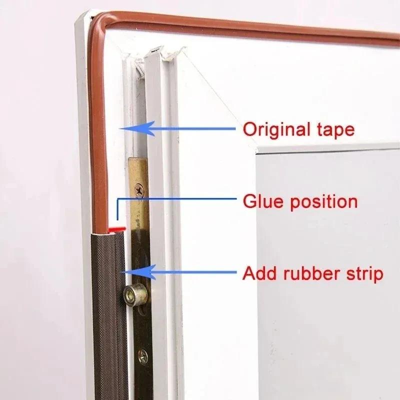 6-24M Doors and Windows Sealing Strip Sliding Window Seal Sealing Tape Weather Stripping Door Seal Self-Adhesive Soundproof Foam
