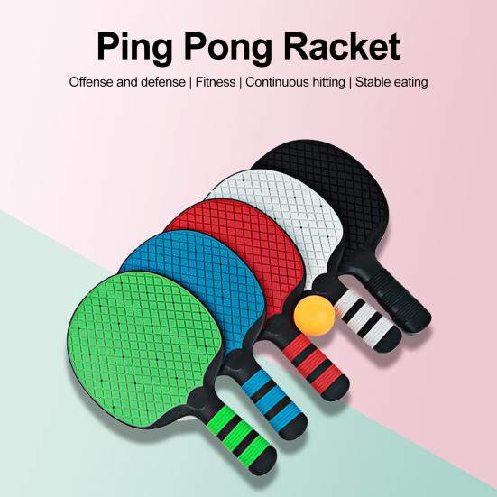 Ракетки для пинг-понга, силиконовые, тренировочная ракетка для пинг-понга с эргономичным дизайном