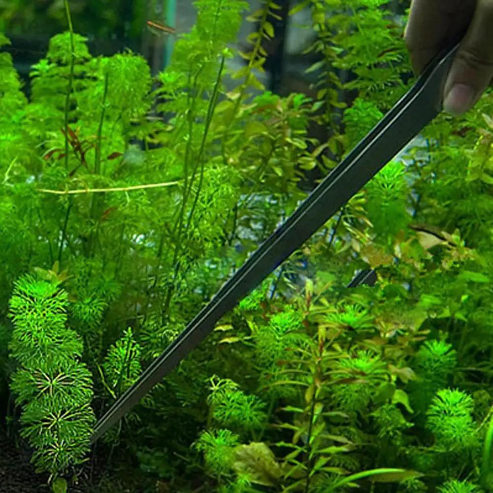 Universal 27CM Aquarium Plant Shrimp Reef Tank Straight Tweezer Stainless Aquatic Plants Tweezers Tool For Aquarium Maintenance
