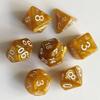 7pcs/set Colorful Pearl Pattern Polyhedral Dice Number Dice Kit for DND PRTG RPG Running Team Table Board Game Dnd Dice Set