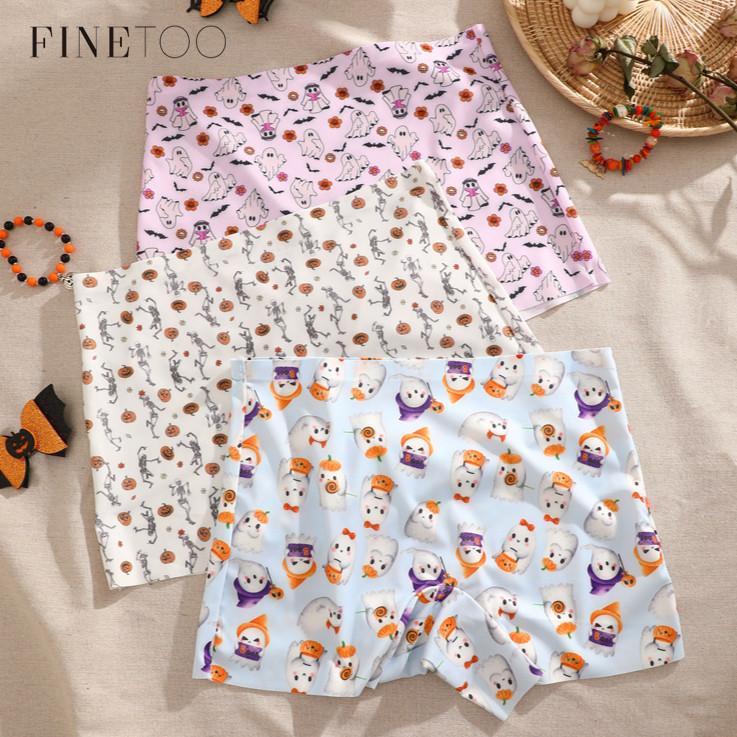 FINETOO Halloween Panty Boxer Seamless Boxer for Woman Halloween Underwear Soft and Comfortable Lingerie
