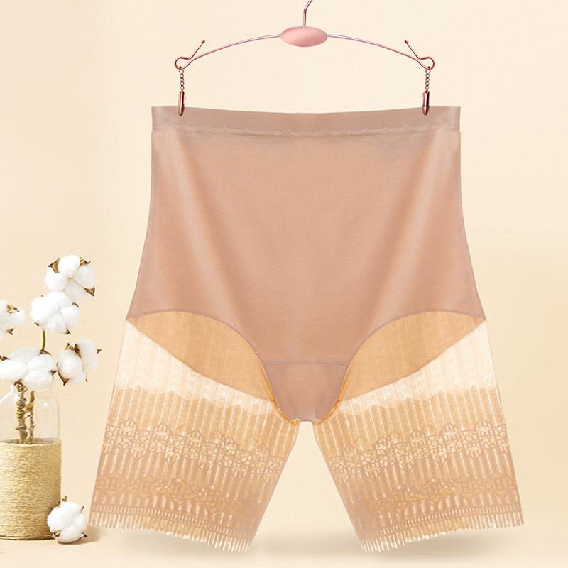 Plus Size Safety Shorts Women Summer Highly Elastic Sexy Lace Anti Chafing Under Skirt Boxers Shaping Waist Boyshorts Panties 120kg