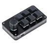 Macro Mechanical Gaming Keyboard 6 Keys 1 Knob Programming Macro Pad for Laptop Computers
