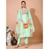 Women Art Silk Kurta Pant Dupatta Set Indian Bollywood Party Wear Tunic Kurti VF-20148