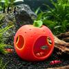 Aquatic Landscaping for Small Tanks Fruit Aquarium Hide Cave, Apple Pitaya Fish Tank Hideout, 3D Safe Shelter Water Pets Printed Decorative Betta And