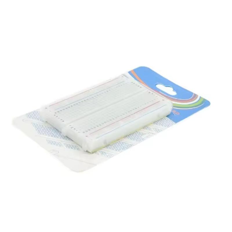 400 Tie Points Mini Solderless Breadboard for DIY PCB Test Universal Protoboard Prototyping Lab Kit for Electronics Engineering Learning Practice