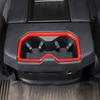 Red Rear Cup Holder Trim Bezel Cover For Toyota Tundra Sequoia -2024