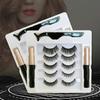 1 Set Magnetic Eyelashes with Eyeliner Tweezer Natural Looking Magnetic Fake Lashes with Applicator Tool Women Girls Eye Makeup Tools