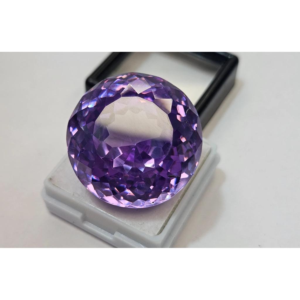 Fabulous Purple Zircon Natural Round Cut 158+ Ct Certified Loose Gemstone
