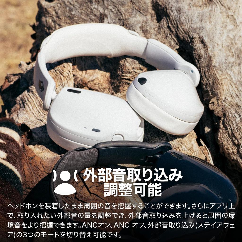 Skullcandy Официальный магазин Hesh 540 ANC Беспроводные наушники с шумоподавлением и пространственным звуком THX Ambient Sound 65 часов работы от аккумулятора Быстрая зарядка Clear Smart