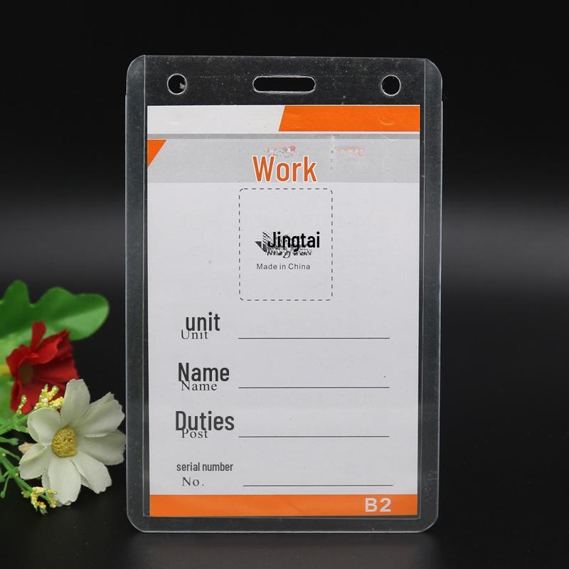 Прозрачный держатель для бейджа из ПВХ с возможностью крепления на шнурке, толщина шелка 35, прозрачная пластиковая обложка для карт для конференций