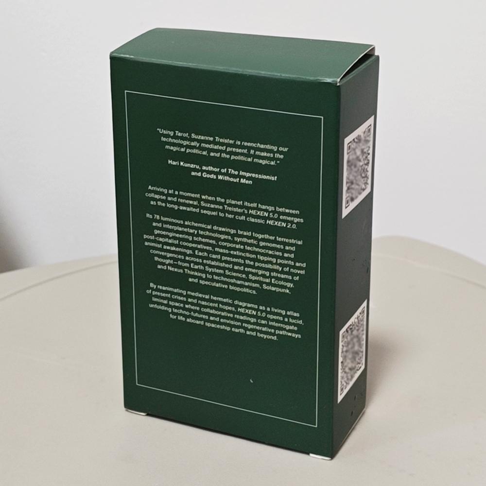 Таро HEXEN 5.0, 78 карт Таро, основанных на алхимическом искусстве, техно-духовности и климатическом кризисе, 12*7 см, с двойным тиснением
