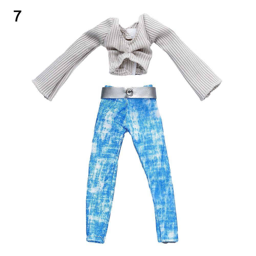 Одежда ручной работы Футболка Юбка Повседневная одежда Платье для куклы Свитер Джинсы Брюки Кукла 1/6 и кукла 29~32 см