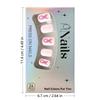 Valentine's Day Glossy Press-On Nails - 24-Piece Removable Set