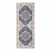 Vintage Entrance Mat 80x200 Cm In Blue and Beige Polyester - FAGUO