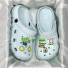 Интернет-знаменитость дырчатые туфли женские летние мультяшные милые домашние домашние комнатные нескользящие садовые сандалии с закрытым носком женские