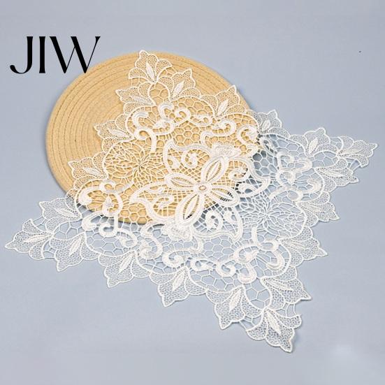 Rectangular Lace Mats for Coffee Tables White Doily, Elegant Retro Placemat, Embroidered Table Doilies Bridal Showers Mat, Round Oval Home Decor